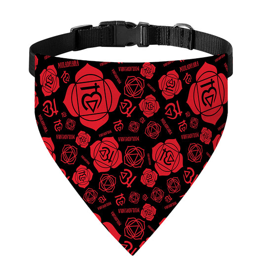 Muladhara Chakra Pattern Print Over The Collar Dog Bandana