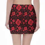 Muladhara Chakra Pattern Print Pencil Mini Skirt