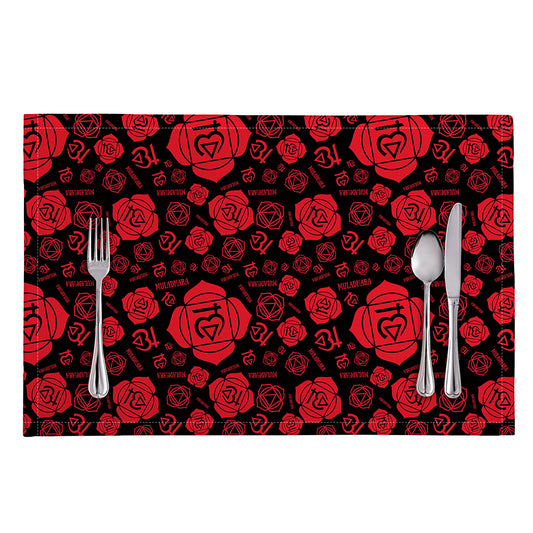 Muladhara Chakra Pattern Print Placemat