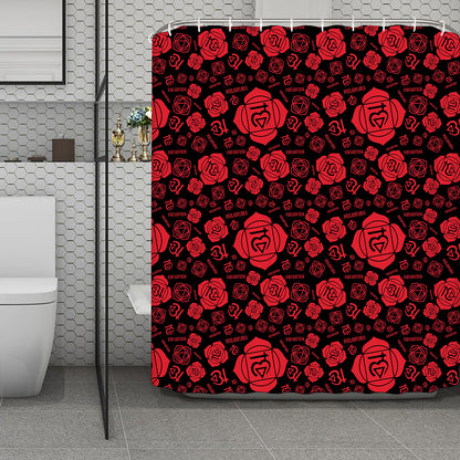 Muladhara Chakra Pattern Print Polyester Shower Curtain