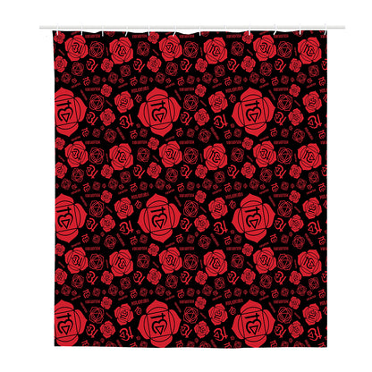 Muladhara Chakra Pattern Print Polyester Shower Curtain