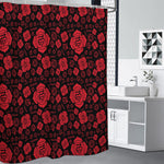 Muladhara Chakra Pattern Print Premium Shower Curtain
