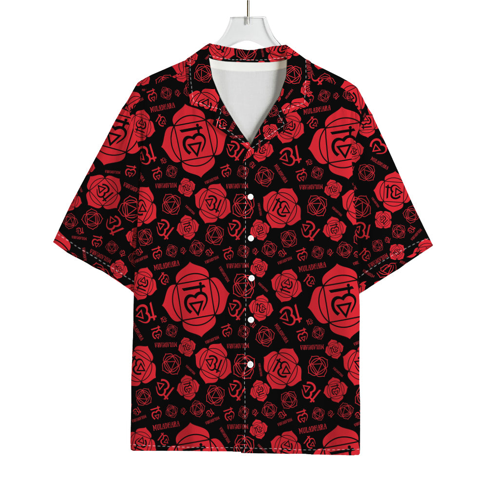 Muladhara Chakra Pattern Print Rayon Hawaiian Shirt