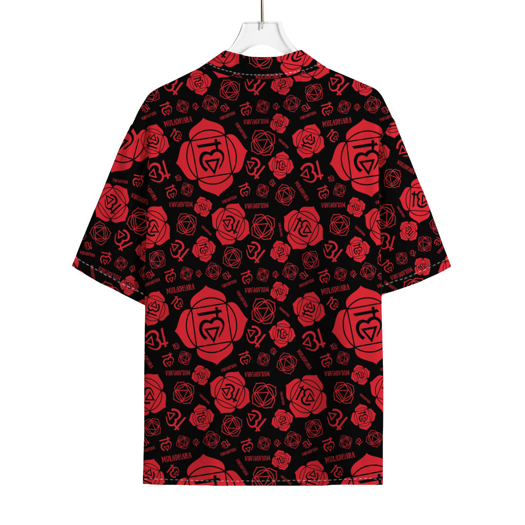 Muladhara Chakra Pattern Print Rayon Hawaiian Shirt