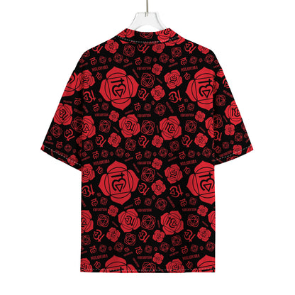 Muladhara Chakra Pattern Print Rayon Hawaiian Shirt