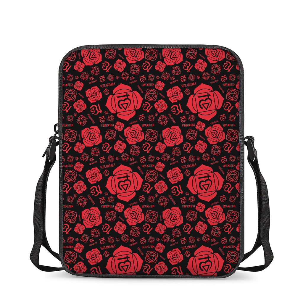 Muladhara Chakra Pattern Print Rectangular Crossbody Bag