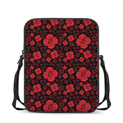 Muladhara Chakra Pattern Print Rectangular Crossbody Bag