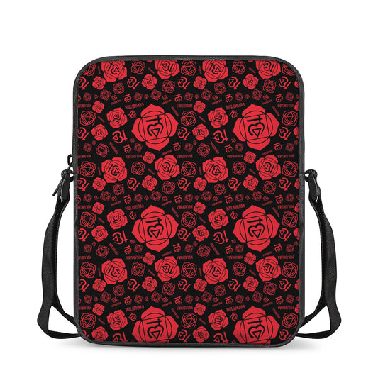 Muladhara Chakra Pattern Print Rectangular Crossbody Bag