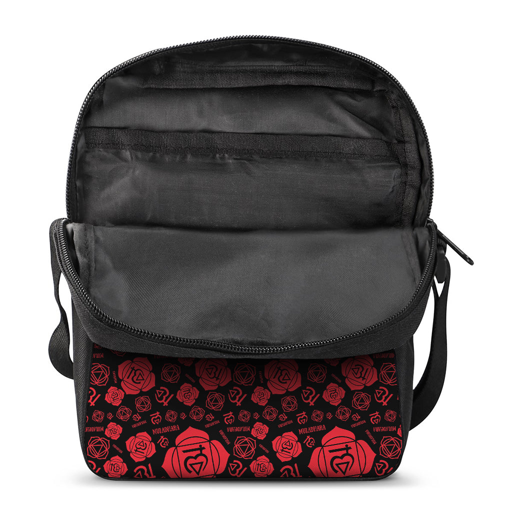 Muladhara Chakra Pattern Print Rectangular Crossbody Bag