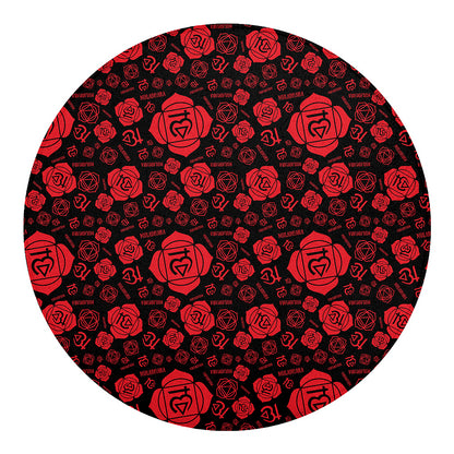 Muladhara Chakra Pattern Print Round Blanket