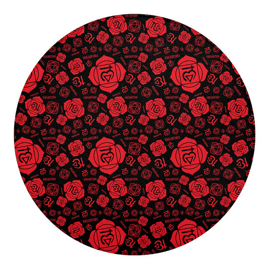 Muladhara Chakra Pattern Print Round Blanket