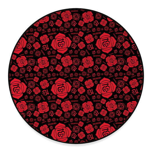 Muladhara Chakra Pattern Print Round Floor Mat
