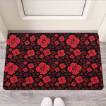 Muladhara Chakra Pattern Print Rubber Doormat