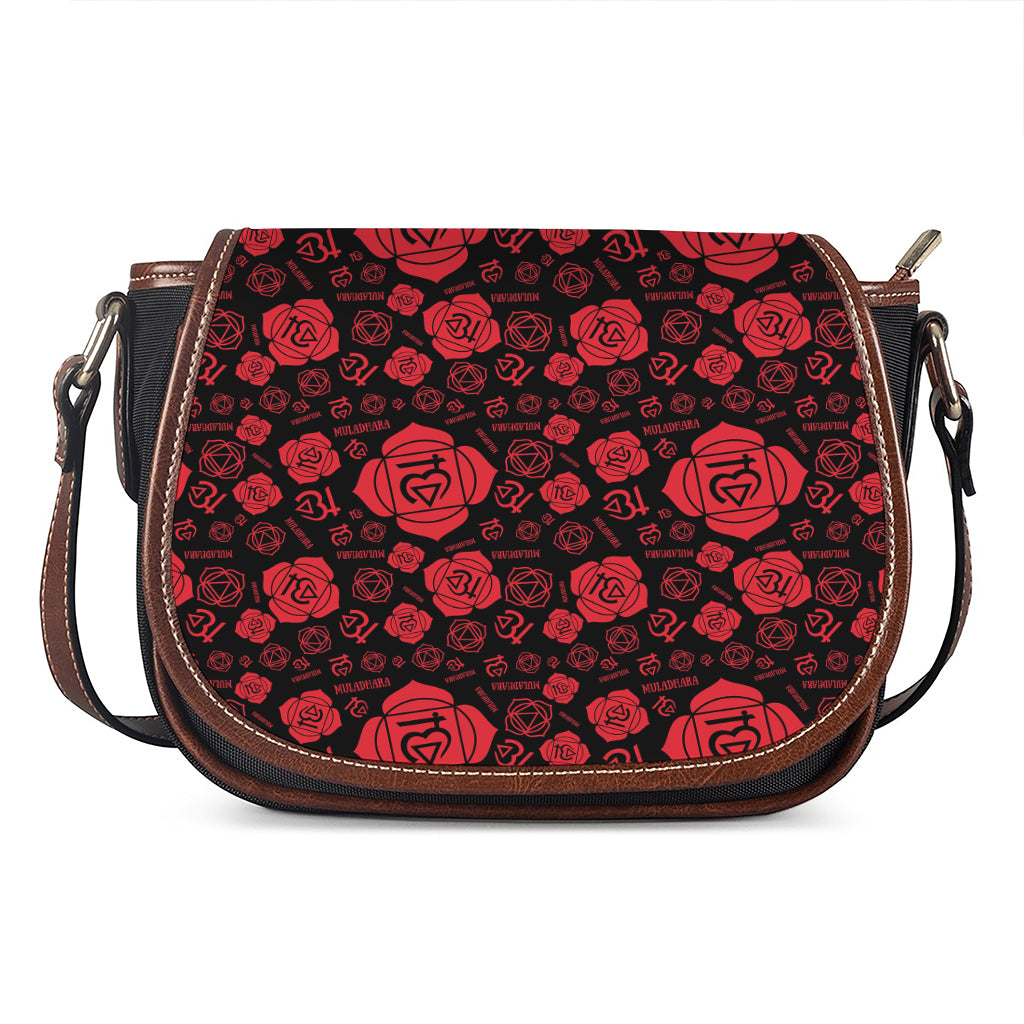 Muladhara Chakra Pattern Print Saddle Bag