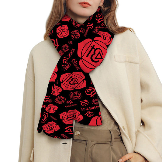 Muladhara Chakra Pattern Print Scarf