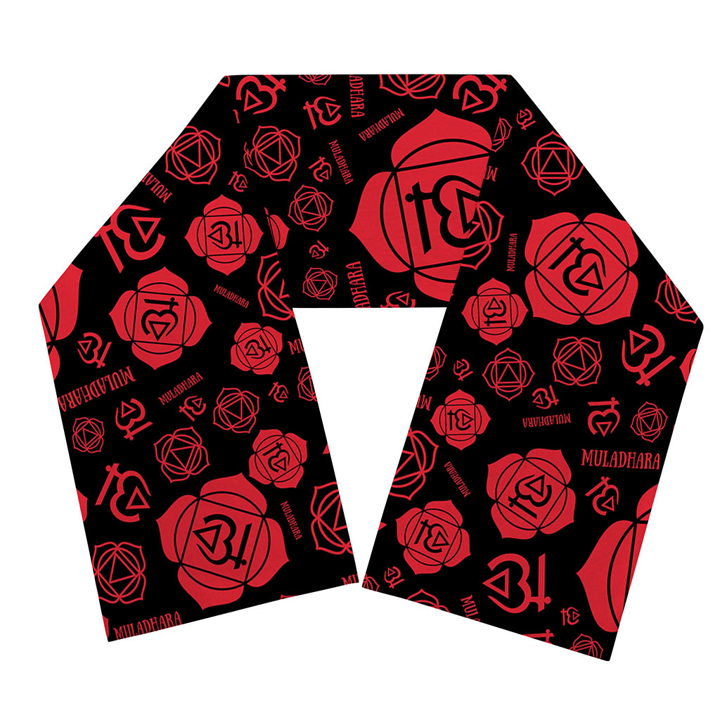 Muladhara Chakra Pattern Print Scarf