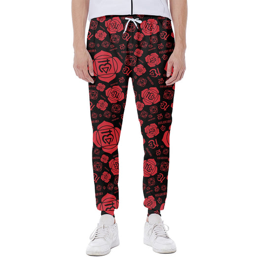 Muladhara Chakra Pattern Print Scuba Joggers
