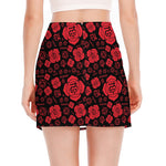 Muladhara Chakra Pattern Print Side Slit Mini Skirt