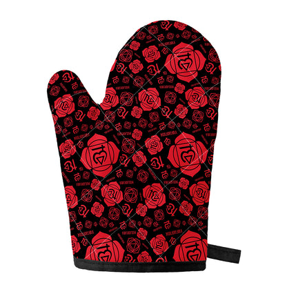 Muladhara Chakra Pattern Print Single Oven Mitt