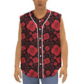 Muladhara Chakra Pattern Print Sleeveless Baseball Jersey