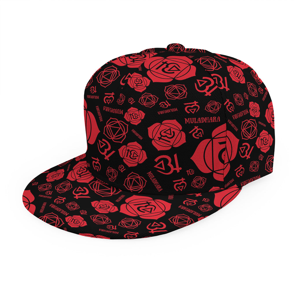 Muladhara Chakra Pattern Print Snapback Cap