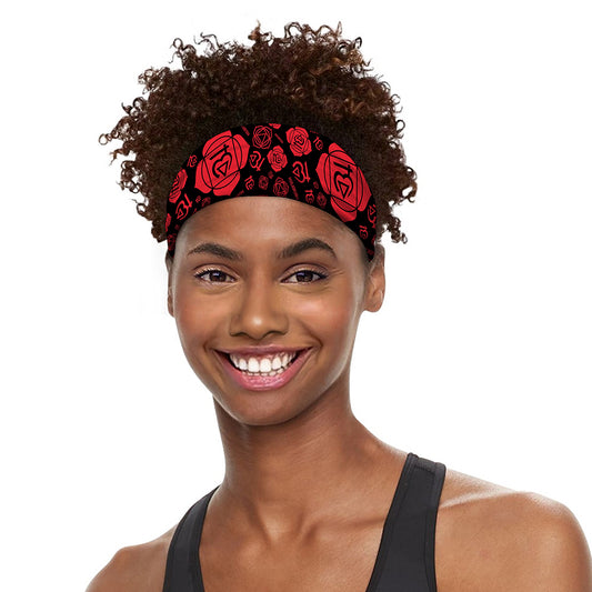 Muladhara Chakra Pattern Print Sports Headband
