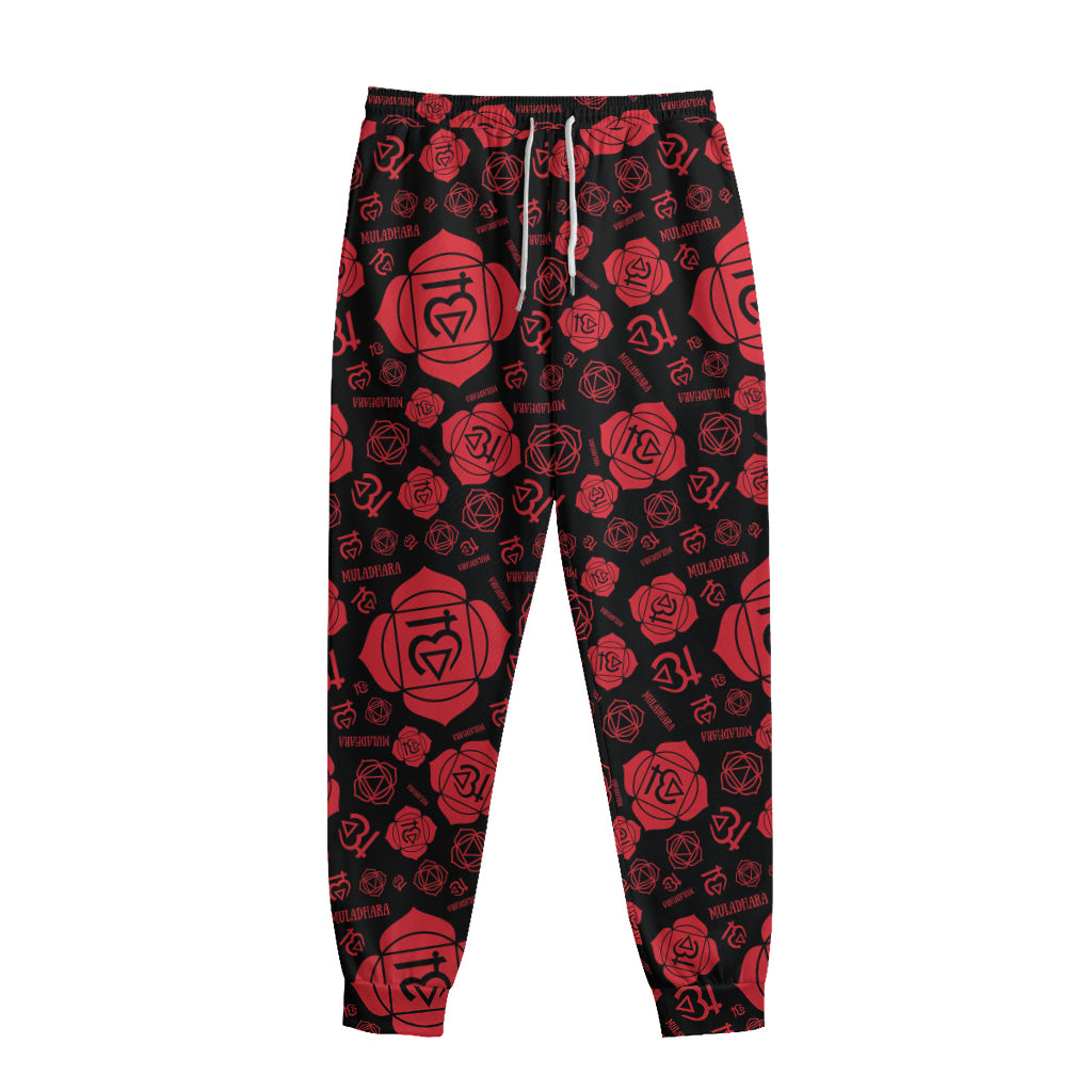 Muladhara Chakra Pattern Print Sweatpants
