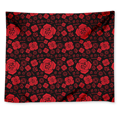 Muladhara Chakra Pattern Print Tapestry