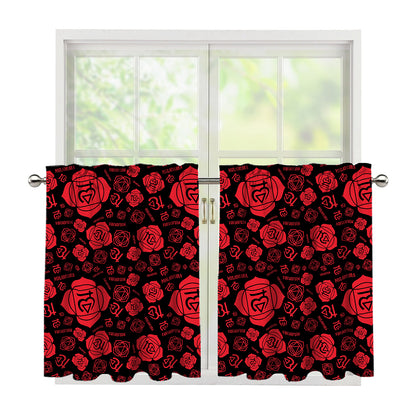 Muladhara Chakra Pattern Print Tier Curtains
