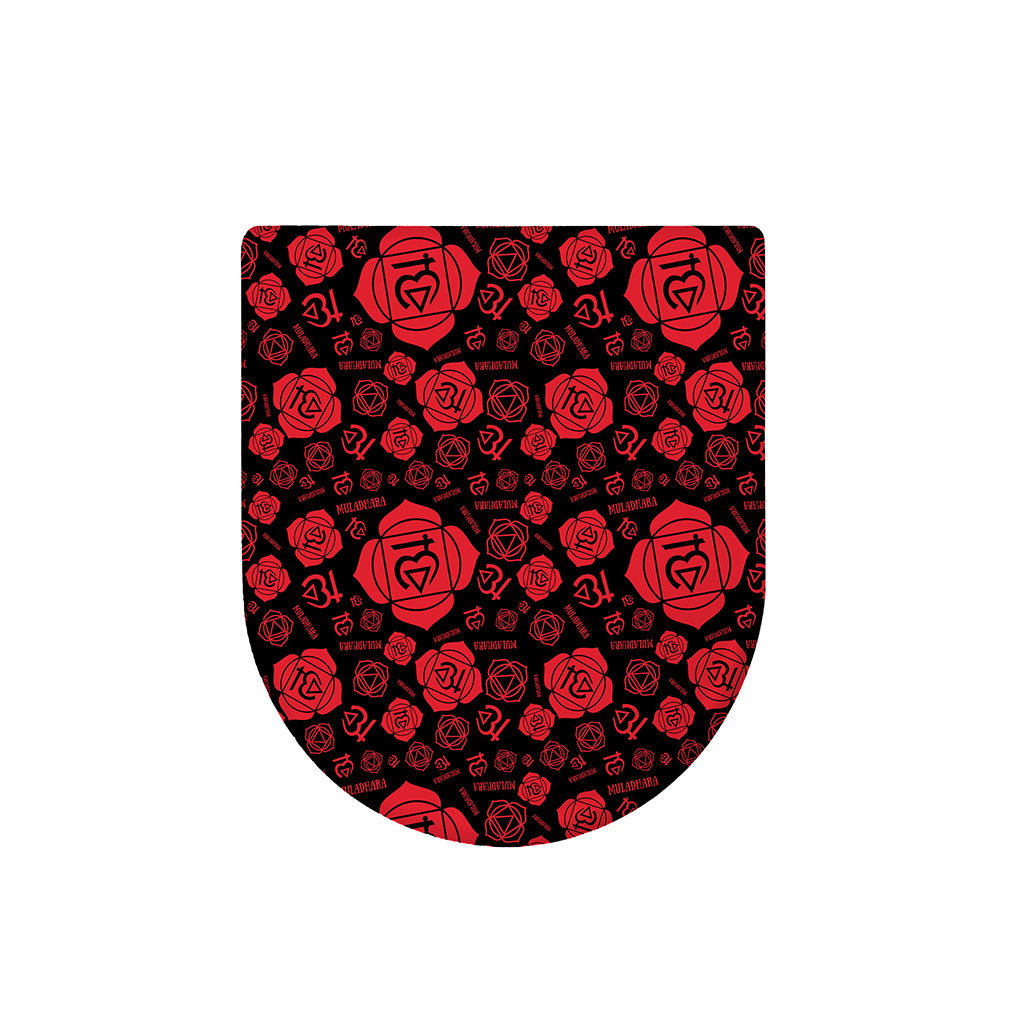 Muladhara Chakra Pattern Print Toilet Lid Cover