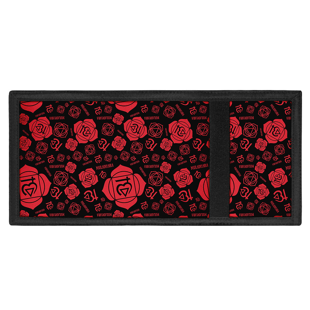 Muladhara Chakra Pattern Print Trifold Wallet