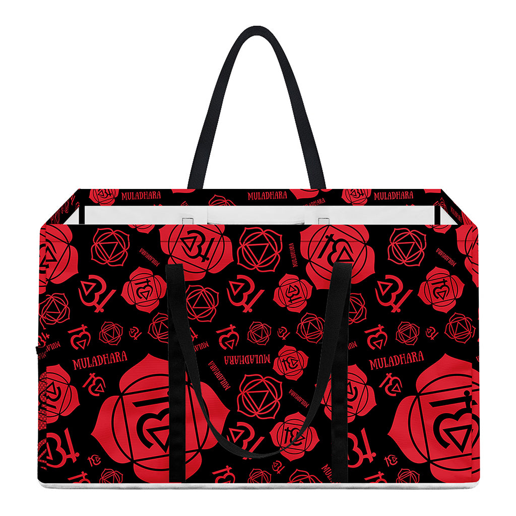 Muladhara Chakra Pattern Print Utility Tote Bag