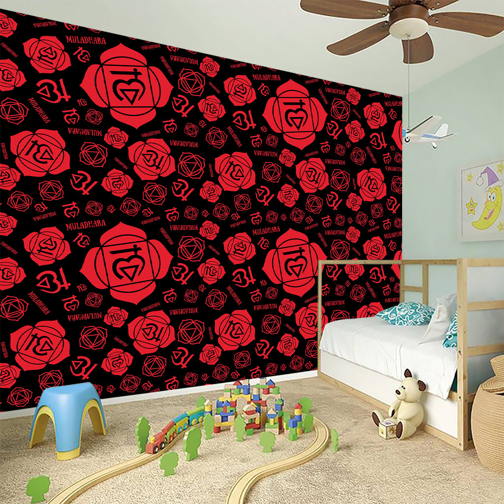 Muladhara Chakra Pattern Print Wall Sticker