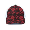 Muladhara Chakra Pattern Print White Mesh Trucker Hat