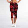 Muladhara Chakra Pattern Print Women's Capri Leggings