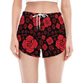 Muladhara Chakra Pattern Print Women's Split Running Shorts
