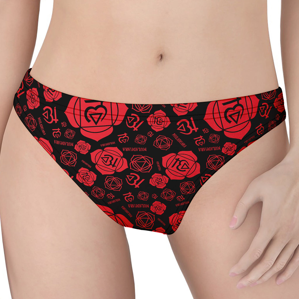 Muladhara Chakra Pattern Print Women's Thong