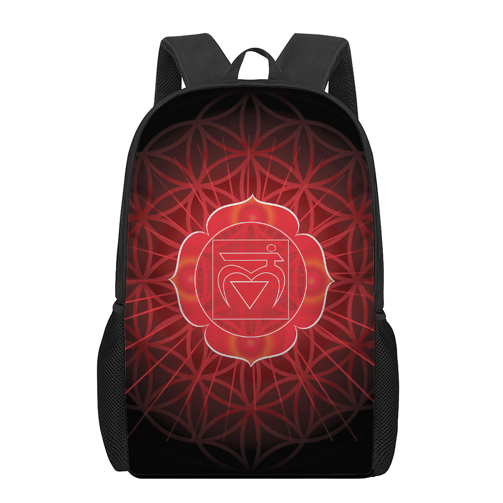 Muladhara Chakra Spiritual Print 17 Inch Backpack