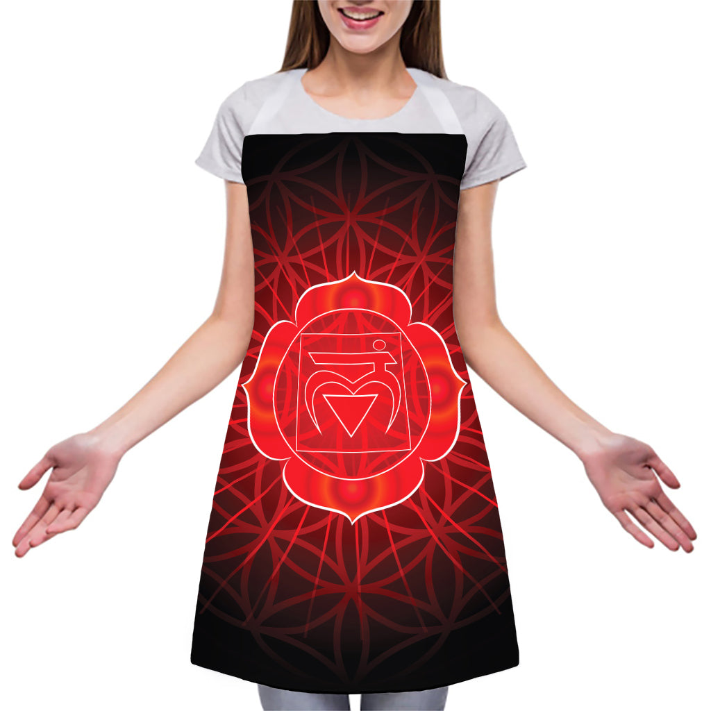 Muladhara Chakra Spiritual Print Adjustable Apron