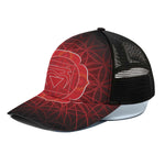 Muladhara Chakra Spiritual Print Black Mesh Trucker Cap