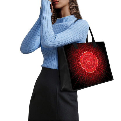 Muladhara Chakra Spiritual Print Canvas Tote Bag