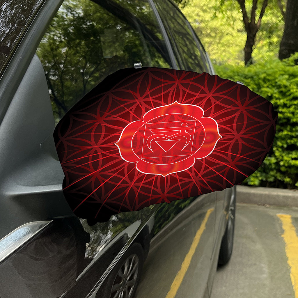 Muladhara Chakra Spiritual Print Car Side Mirror Covers
