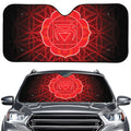 Muladhara Chakra Spiritual Print Car Windshield Sun Shade