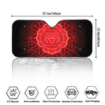 Muladhara Chakra Spiritual Print Car Windshield Sun Shade