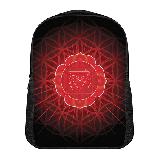 Muladhara Chakra Spiritual Print Casual Backpack