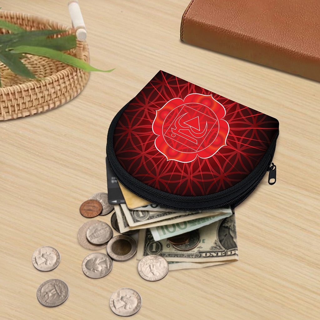 Muladhara Chakra Spiritual Print Coin Purse
