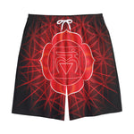 Muladhara Chakra Spiritual Print Cotton Shorts
