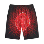 Muladhara Chakra Spiritual Print Cotton Shorts
