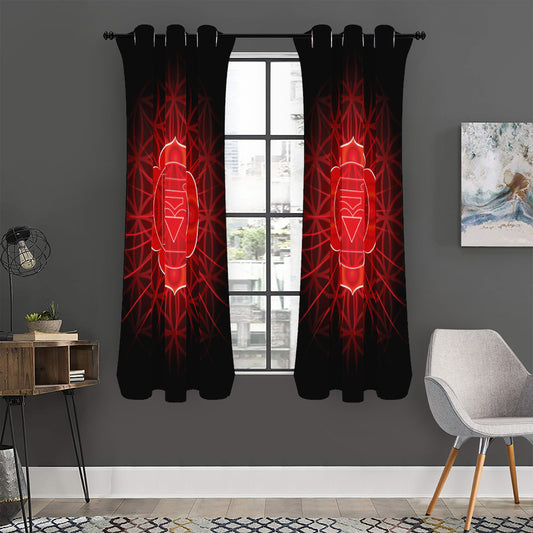 Muladhara Chakra Spiritual Print Curtain