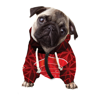 Muladhara Chakra Spiritual Print Dog Zip Up Hoodie